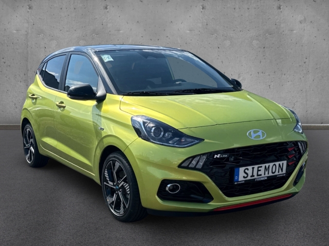 Fahrzeugabbildung Hyundai i10 FL MJ25 1.0 T-GDi N-Line Navi Dachlackierung Android Auto Musikstreaming DAB SHZ