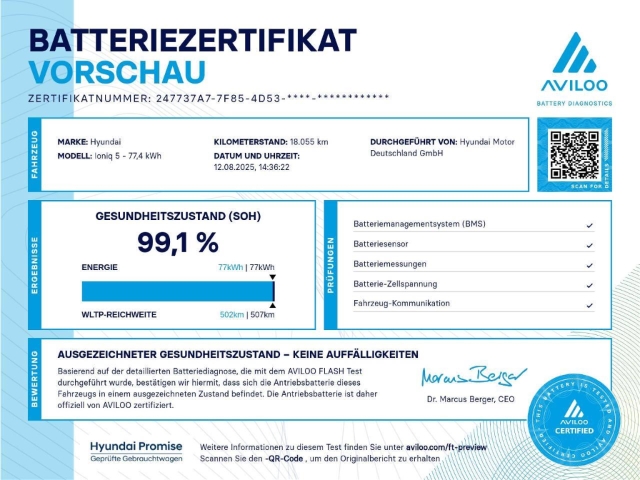 Fahrzeugabbildung Hyundai IONIQ 5 77,4kWh 2WD MY24 DYNAMIQ LED-Paket Navi Digitales Cockpit LED ACC Apple CarPlay