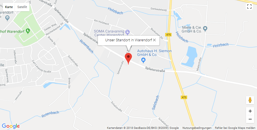 Karte Standort Warendorf